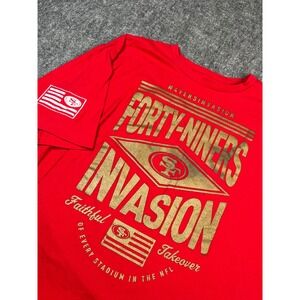 San Francisco 49ers Invasion Red T-Shirt NFL Football Graphic‎ Tee